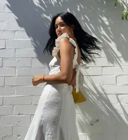 Hansen & Gretel Mimosa Dress White Size 8 for rent on The Volte - image 2