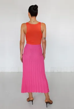 Andean Collective Tamika Dress Flamingo Flame Size S/M for rent on The Volte - image 3