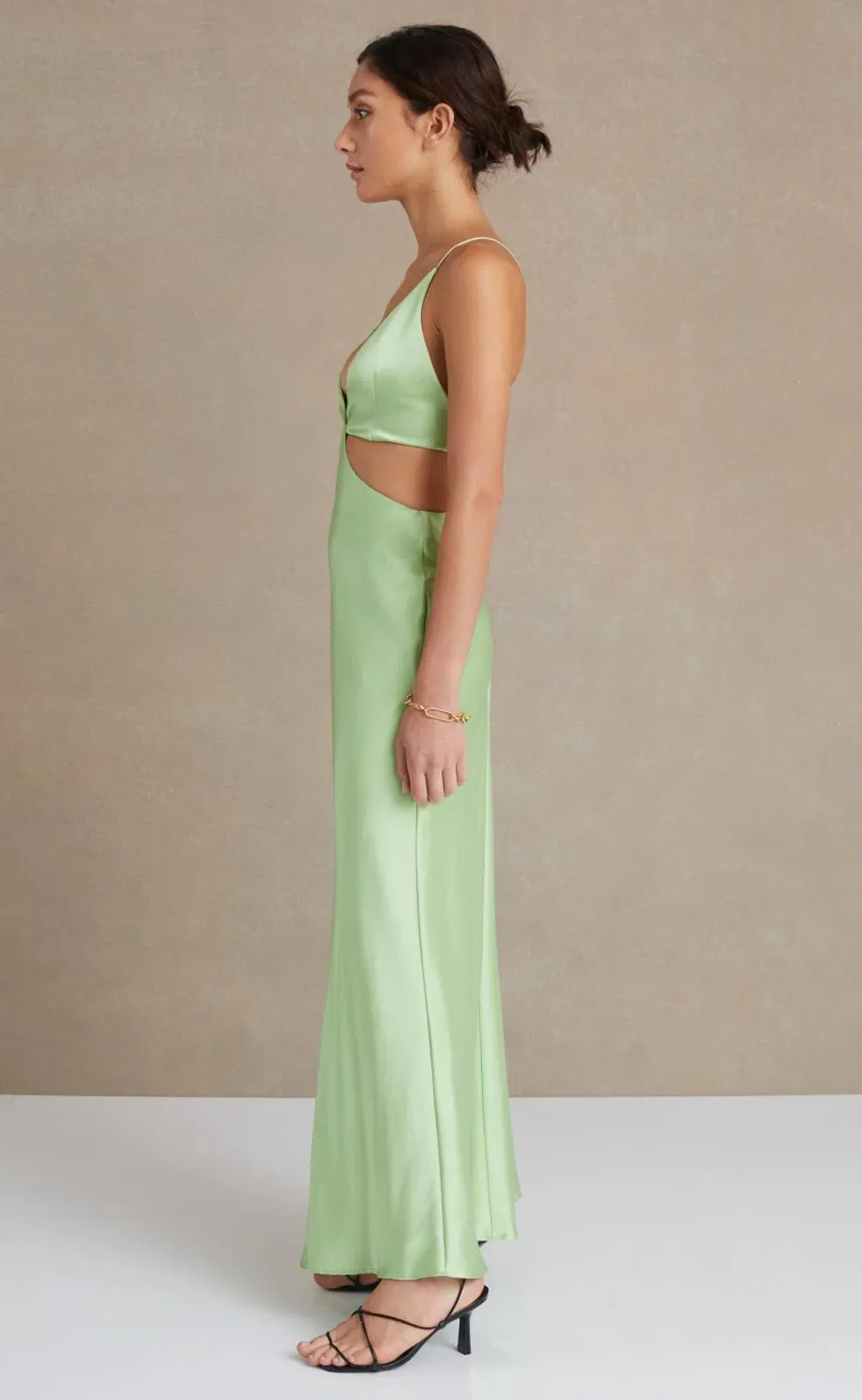 Bec & Bridge Ciao Bella Maxi Dress Green Apple Size 12 - Image 2