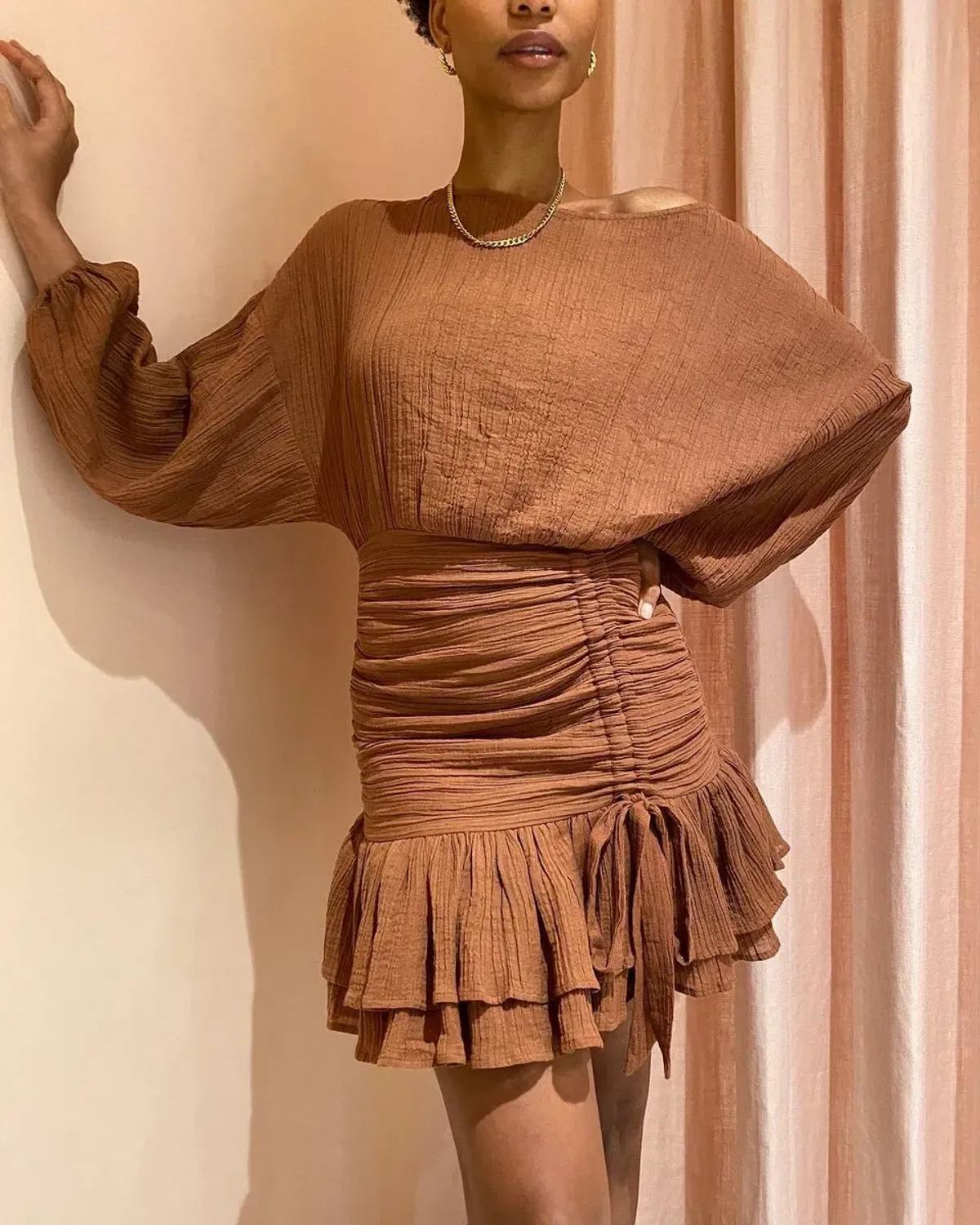 ISSY Blaze Dress in Sienna Size 8 - Image 4