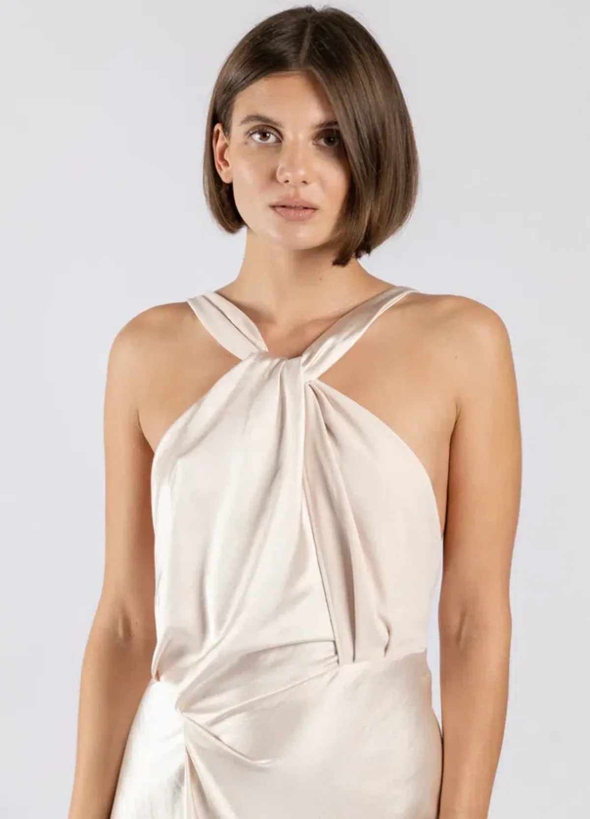 One Fell Swoop Audrey Midi Dress Mother of Pearl Size 8 - Image 2