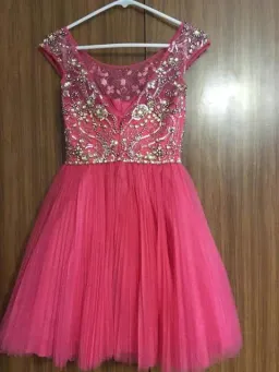 Sherri Hill 2814 Formal Dress Pink Beaded Size 8 for rent on The Volte - image 2