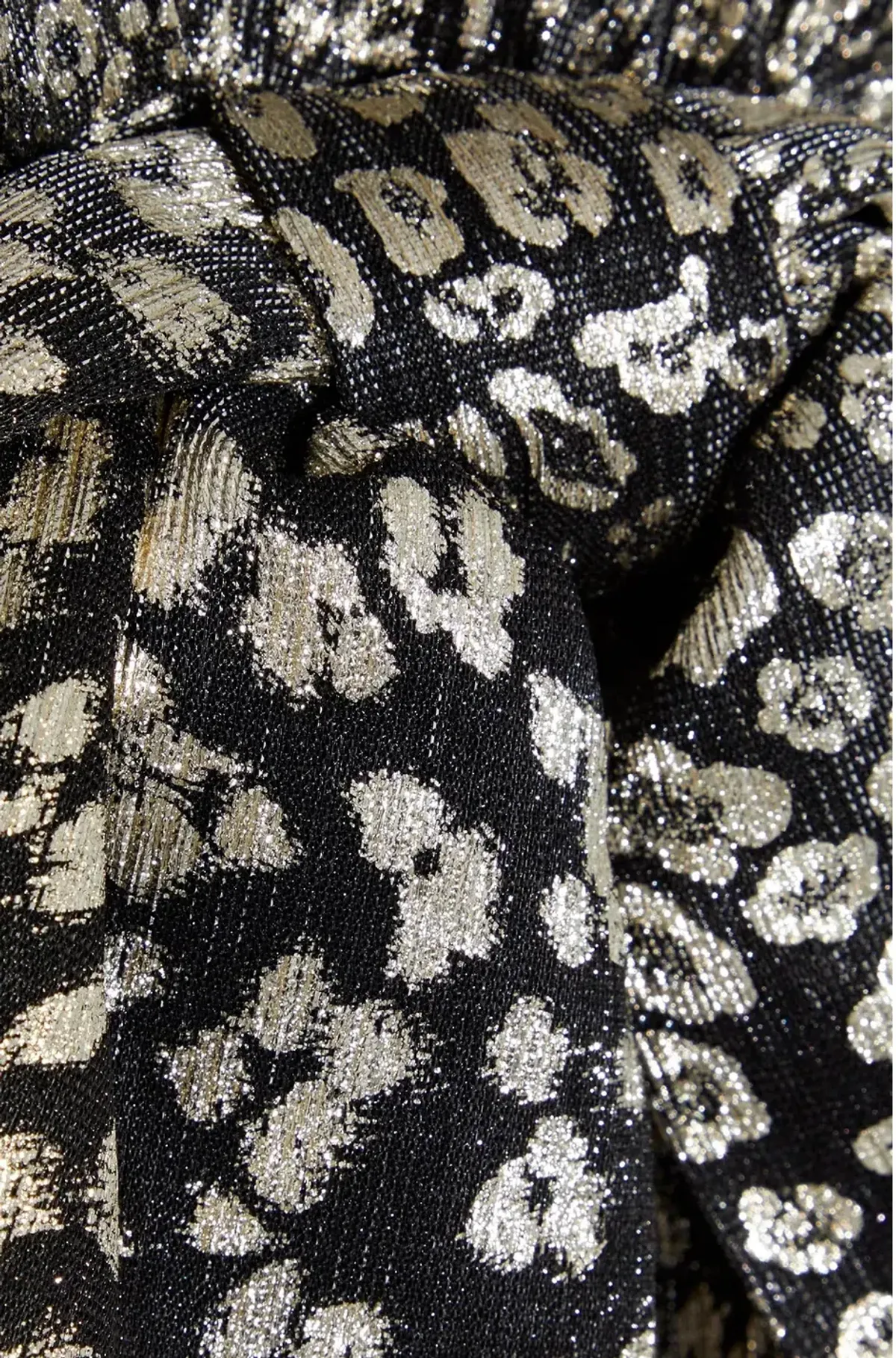 Rebecca Vallance Vienna Metallic Mesh Mini Dress Leopard Print Size 10 - Image 4