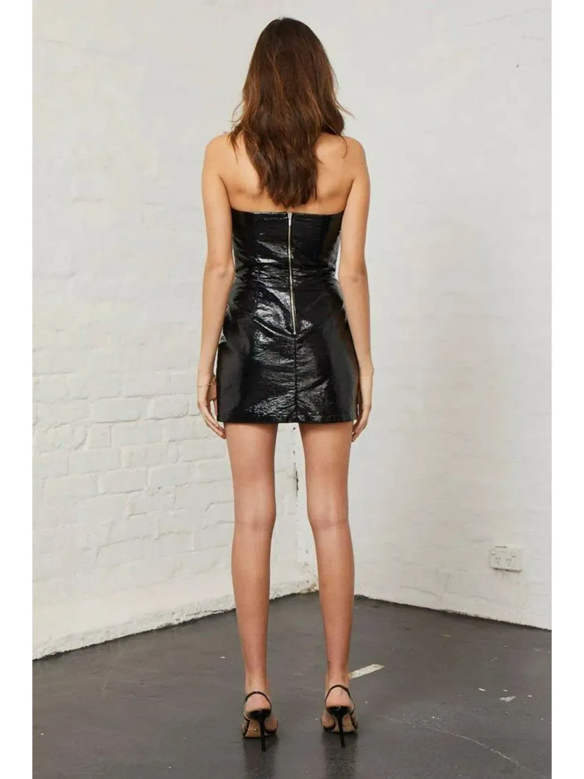 Bec & Bridge Slick Rick Mini Dress Black Size AU 6 - Image 2