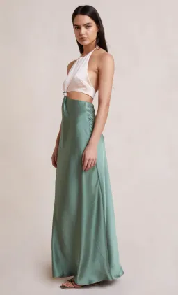 Bec & Bridge Carrie Halter Maxi Dress Multi Green Size AU 8 for rent on The Volte - image 2