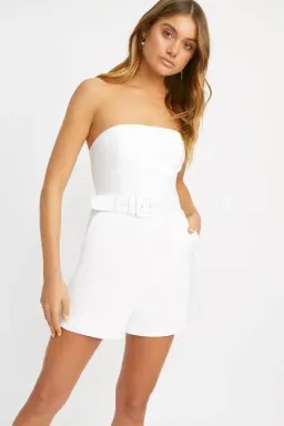 Kookai Kirsty Playsuit White Size 8 for rent on The Volte - image 2