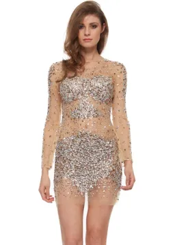 Jovani 7757 Cocktail Dress Embellished Size 2 for rent on The Volte - image 2