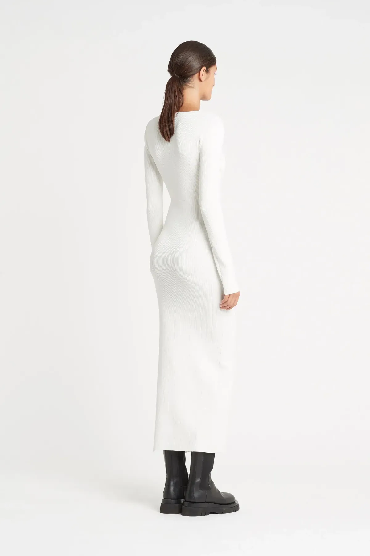 Sir the Label Celena Draped Dress White Size AU 10  - Image 3