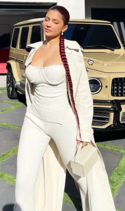 Helmut Lang Ribbed Bustier and Flare Pant Set Size XS for rent on The Volte - image 2