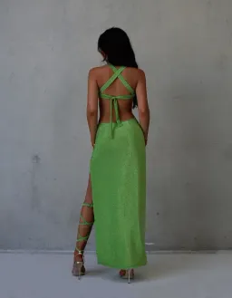 Jaste the Label Exotica Dress Green Size 10 for rent on The Volte - image 3