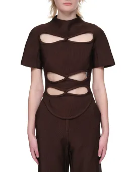 Christopher Esber Infinity Multi Loop Top Brown Size 6 for rent on The Volte - image 2