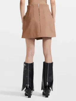 Dion Lee Frame Mini Skirt Brown Size 4 for rent on The Volte - image 4