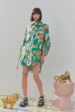 Alemais Arlo Shirt Size Print 14  for rent on The Volte - image 1