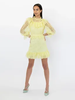 Alice McCall Love My Way Mini Dress Lemon Yellow Size 6 for rent on The Volte - image 1