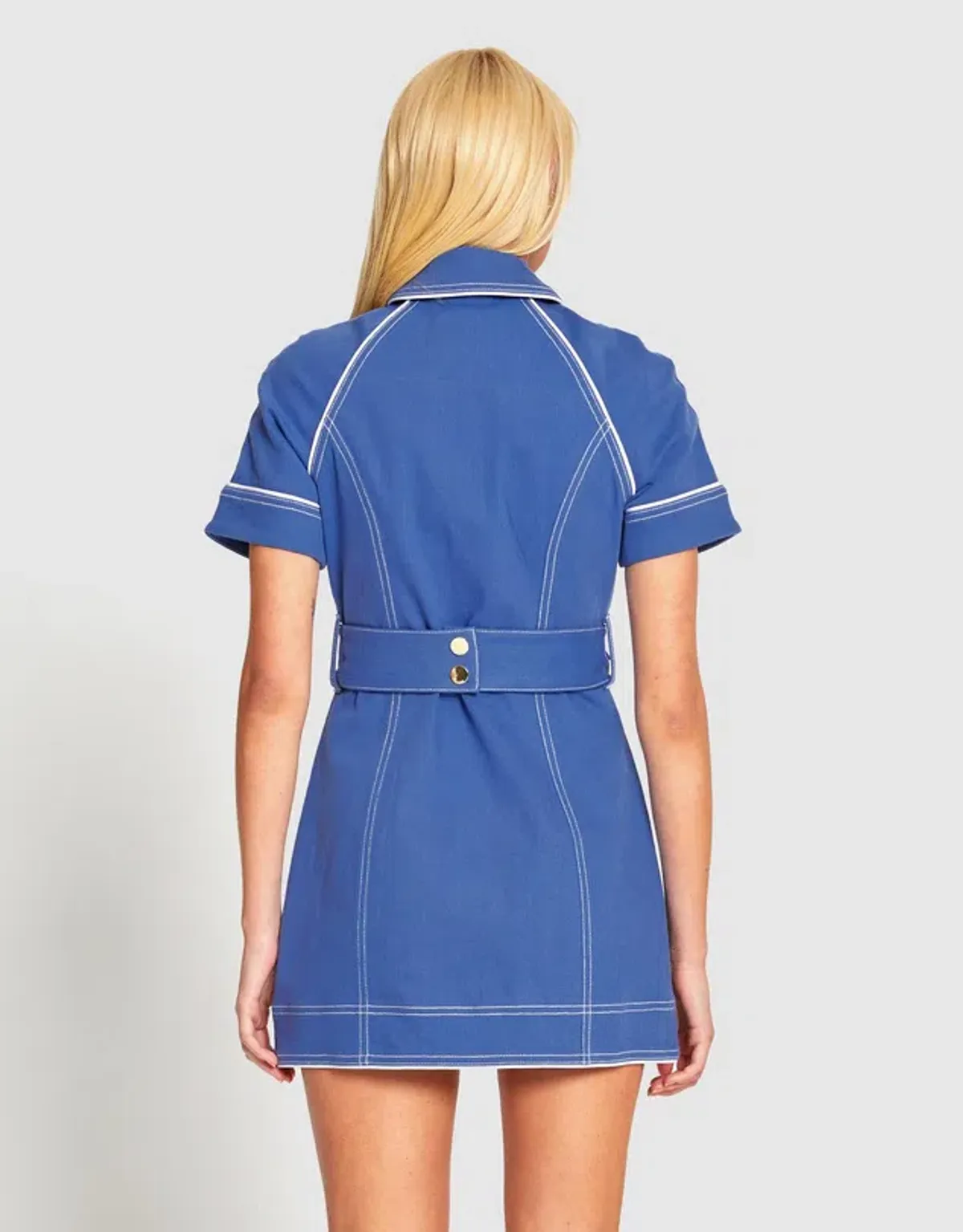 Alice McCall Saturdays Mini Dress Blue Size 8 - Image 4