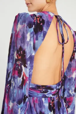 Rebecca Vallance Purple Rain Gown Print Size 10 for rent on The Volte - image 4