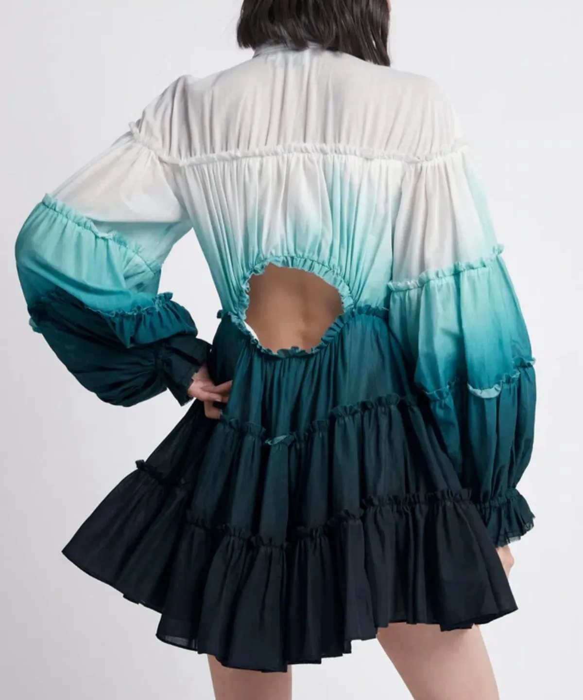 Aje Cosmos Cut out Mini Dress Print Size 10 - Image 2