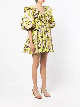 Aje Pelicano Citrus Bloom Ruffle Mini Dress Print Size 16 for rent on The Volte - image 4