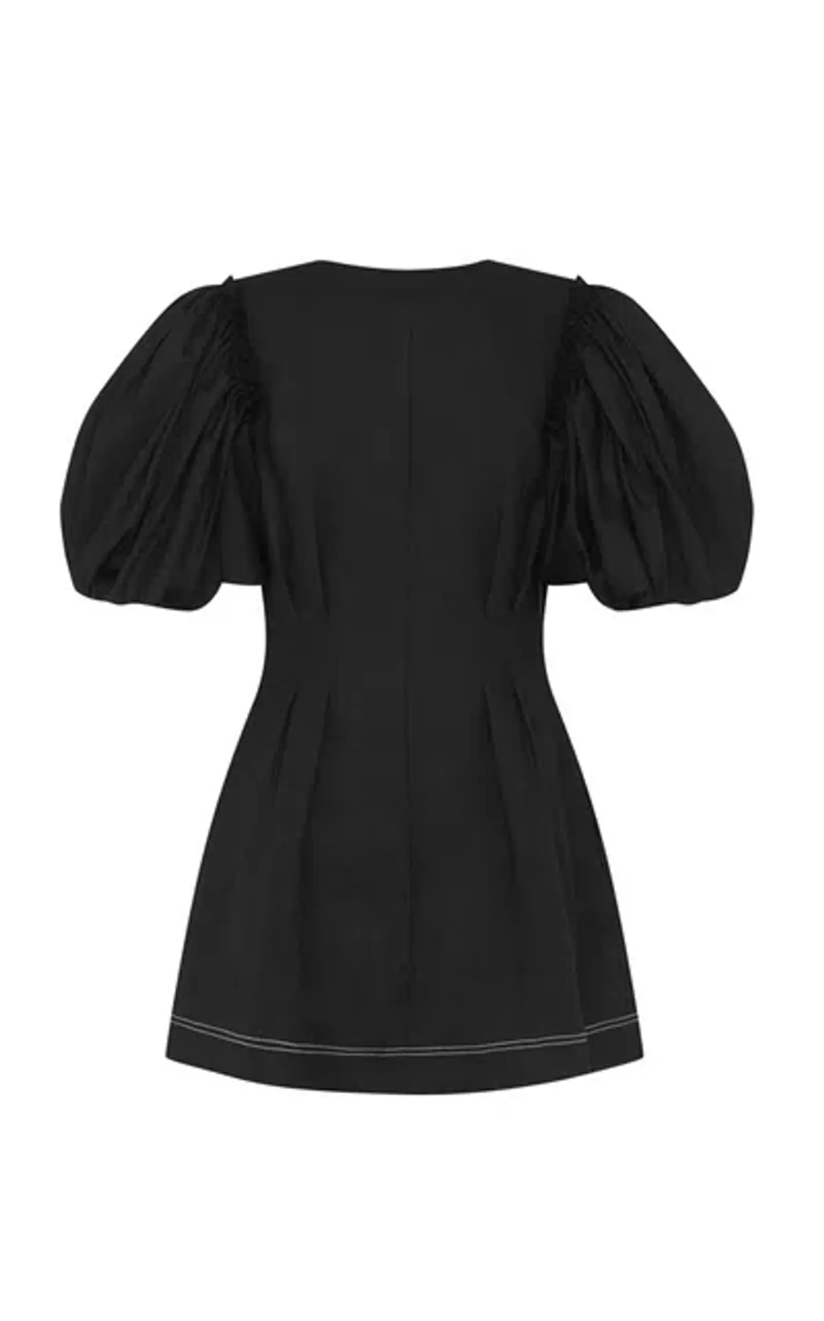 Aje Quietude Puff-Sleeved Mini Dress Black Size 6  - Image 6