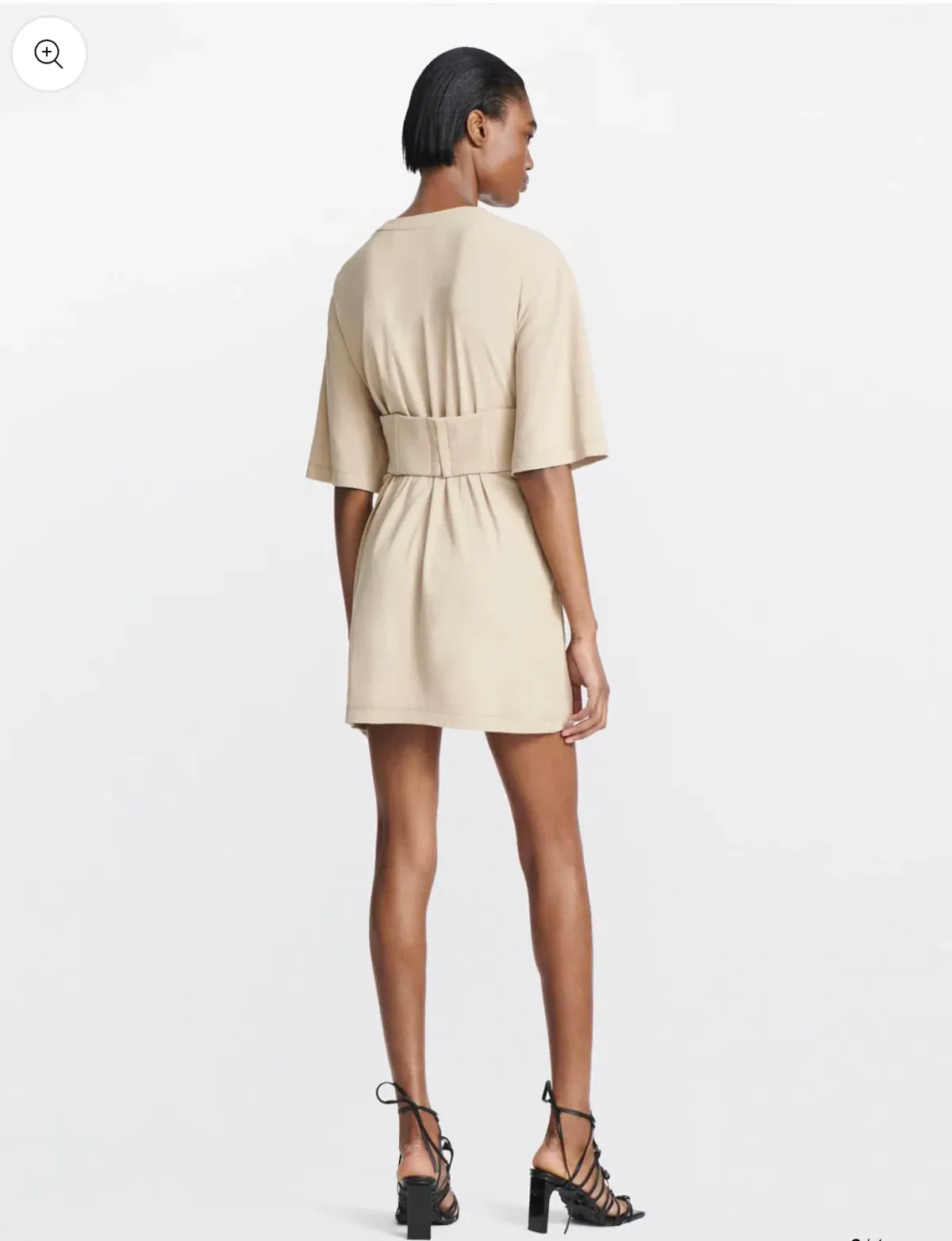 Dion Lee Oversized Undercorset Tunic Dress Sand Size 6 - Image 2