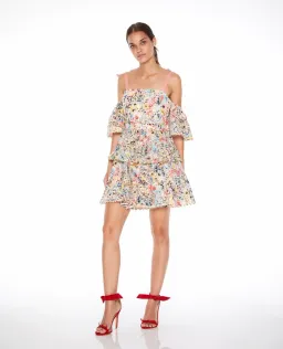 Talulah Bittersweet Flounce - Mini Dress - Print - Size 8 for rent on The Volte - image 1