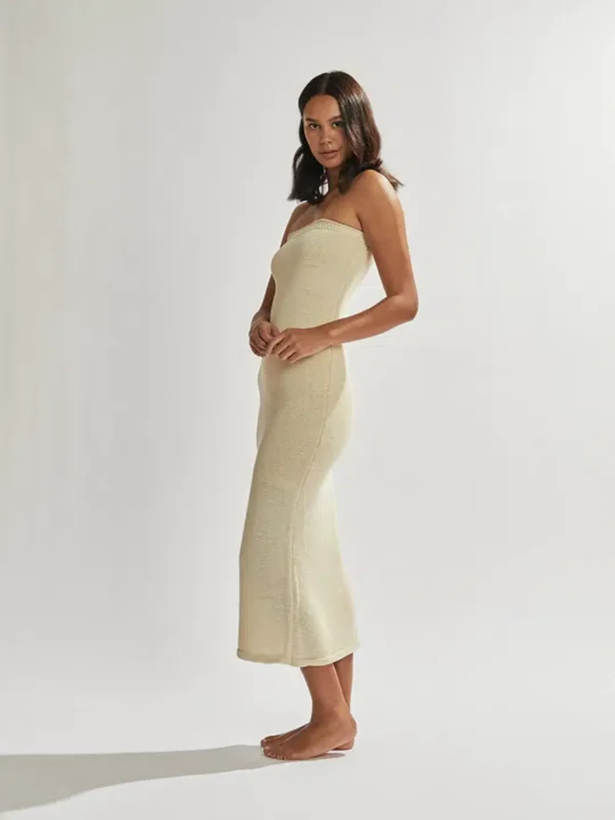 One Mile the Label Cora Maxi Dress Custard Size 6  - Image 2