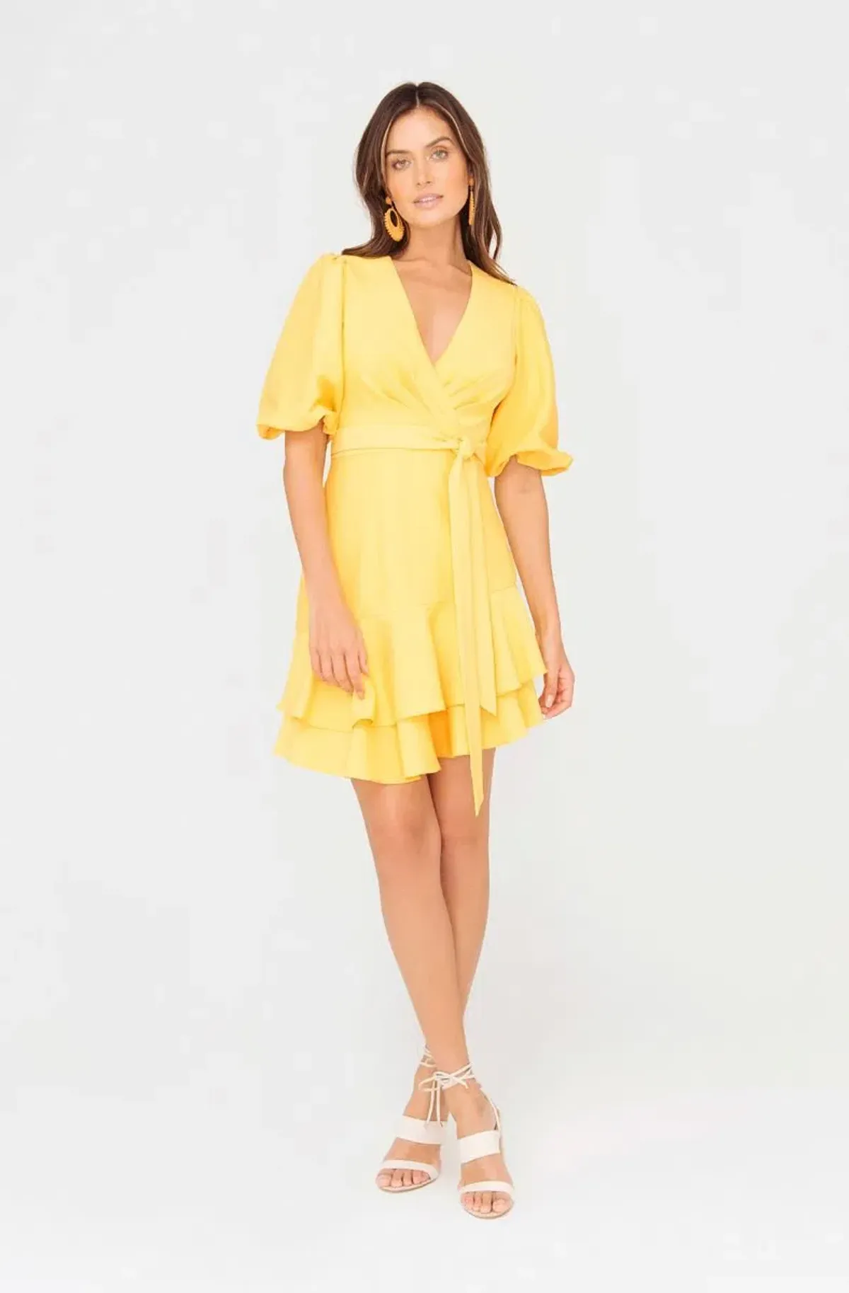 Sheike Bravado Mini Dress Yellow Size 10  - Image 1