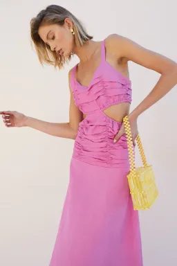 Suboo Aster Maxi Dress Pink Size 8 for rent on The Volte - image 4