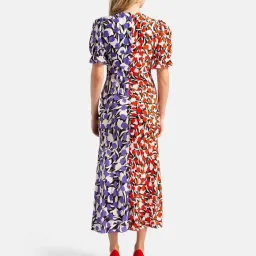 Rixo London Ariel Tulip Bicolor Midi Dress Print Size 8  for rent on The Volte - image 2