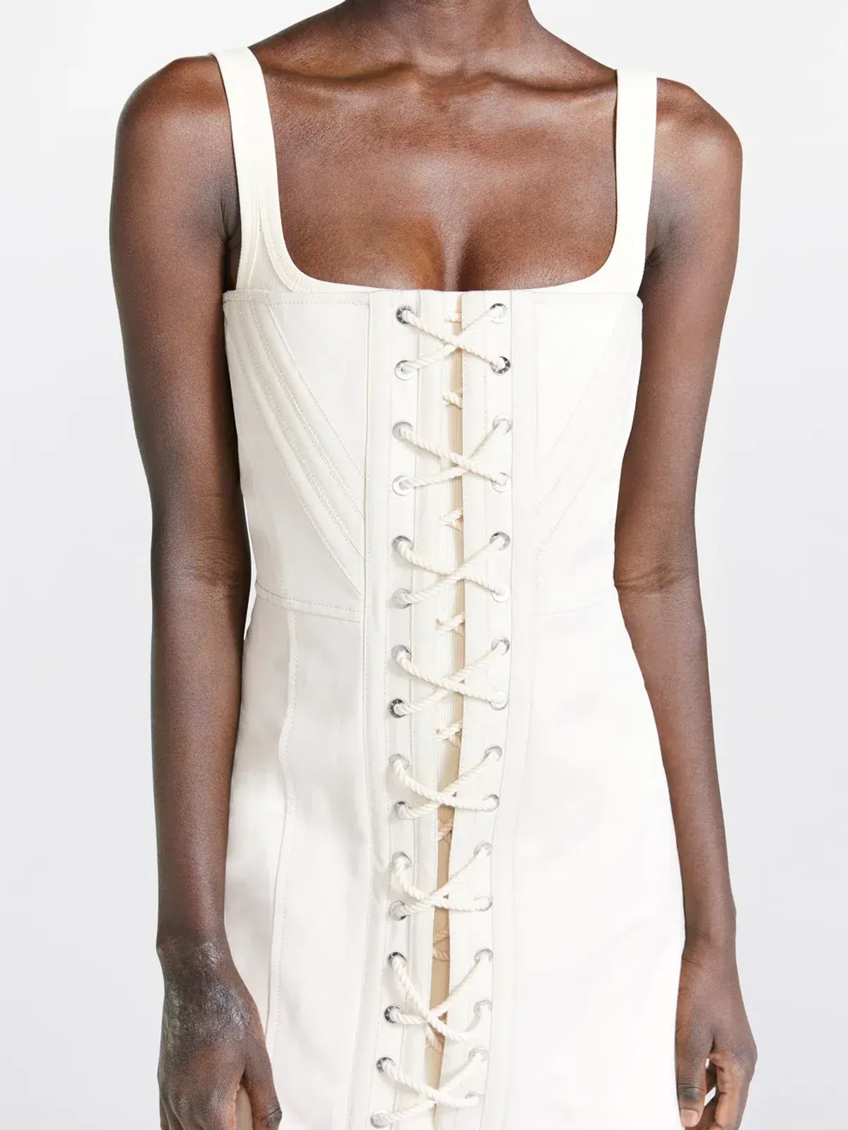 Dion Lee Laced Utility Corset Dress in Unbleached Size 6  - Image 2