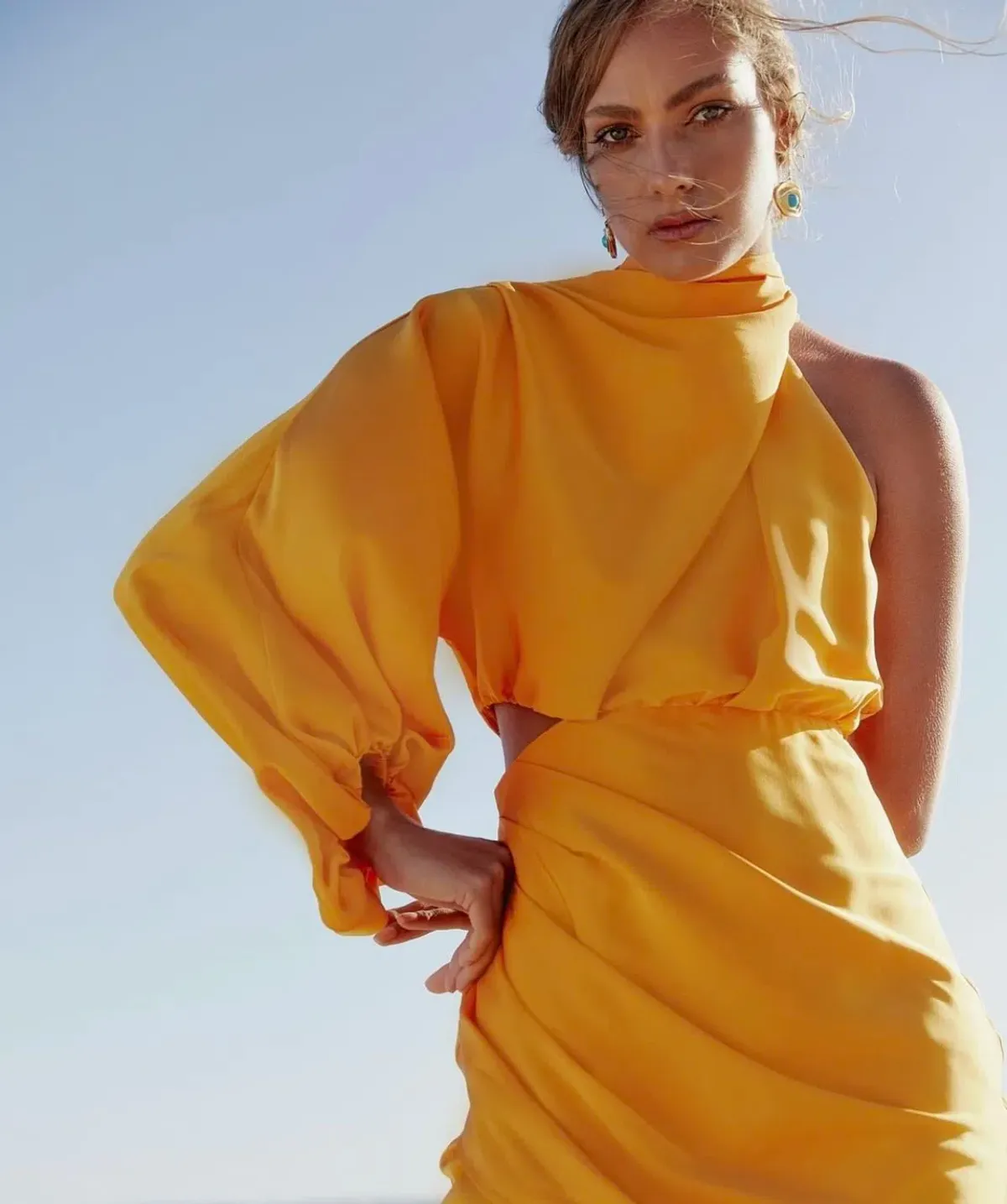 Sheike Juliet Dress Striking Orange Size 8  - Image 4