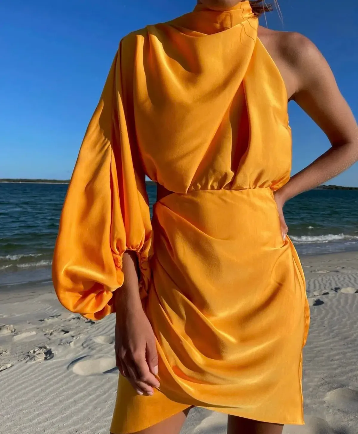 Sheike Juliet Dress Striking Orange Size 8  - Image 3