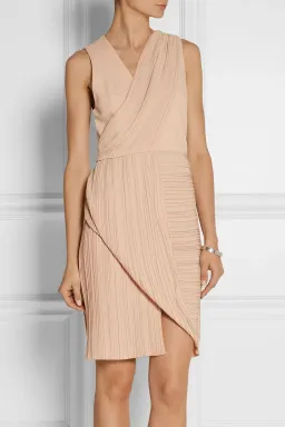 Dion Lee Wrap Effect Plisse crepe dress for rent on The Volte - image 2