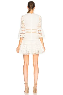 Zimmermann Lovelorn Flutter Mini Dress Ivory Size 8 for rent on The Volte - image 2