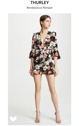 Thurley Rendezvous Playsuit Floral Print Size 10 for rent on The Volte - image 4