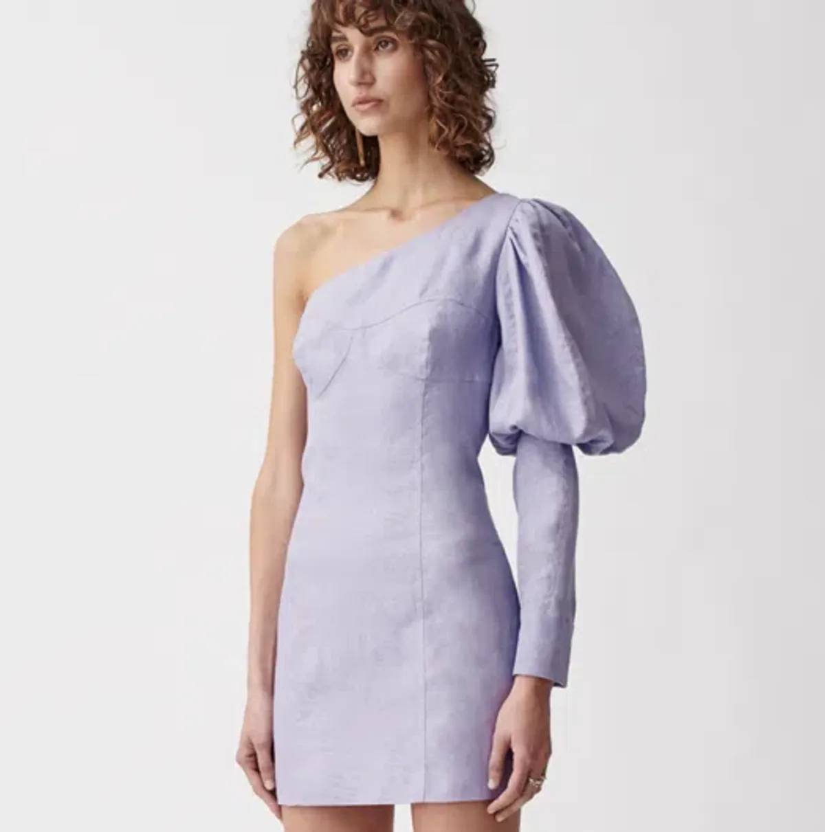 Joslin Cecil Linen Dress in Lavender Size 6 - Image 2