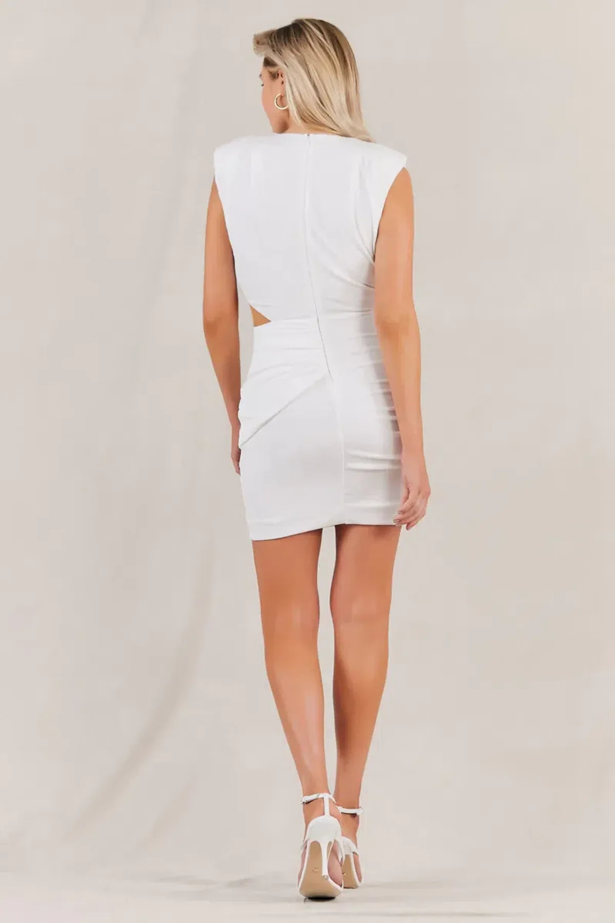 Misha Tomasina Mini Dress White Size 10  - Image 2