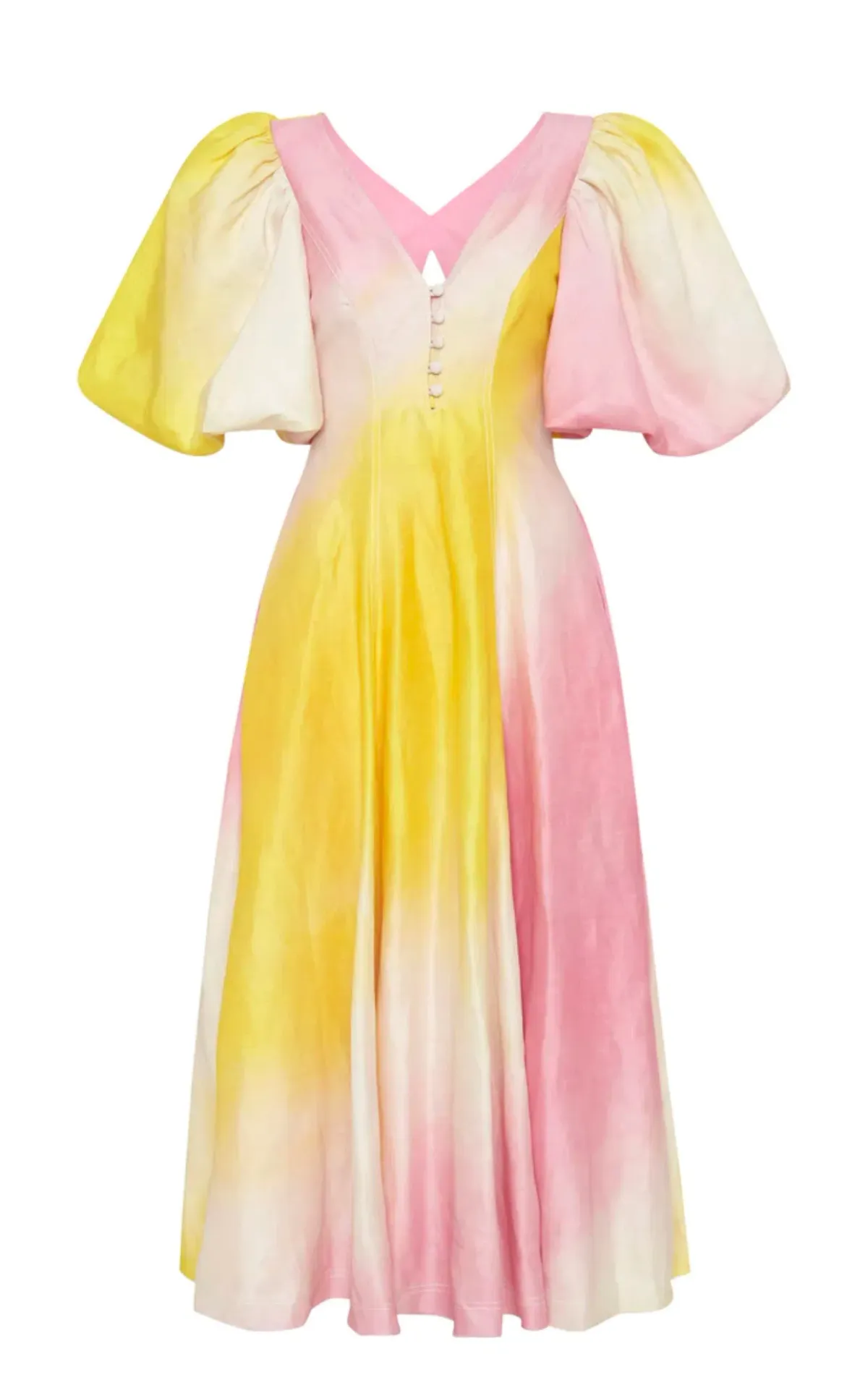 Aje Cloudburst Midi Dress Print Size 8 - Image 3