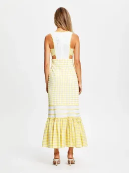 Alice McCall Mango Wild Angels Midi Dress Yellow Print Size 12 for rent on The Volte - image 4