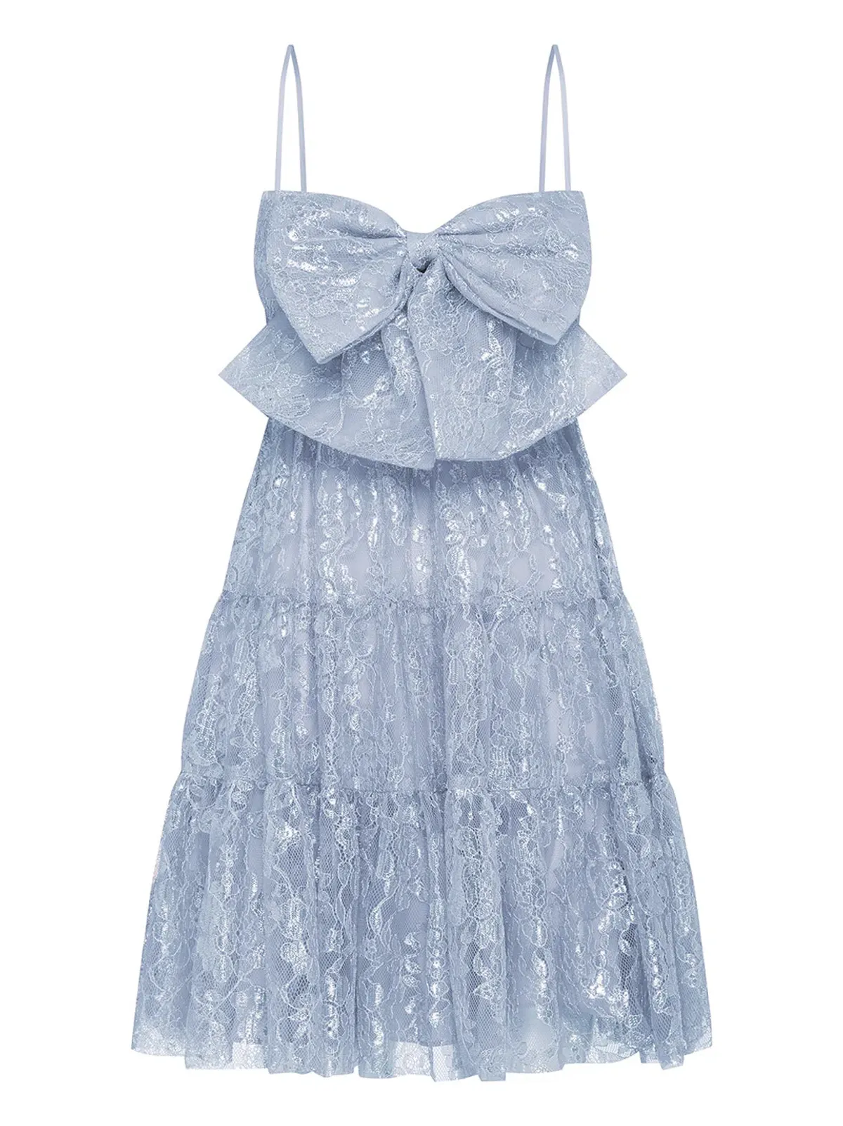 Alive McCall Mist Slow Drive Bow Mini Dress Blue Size 14 - Image 6