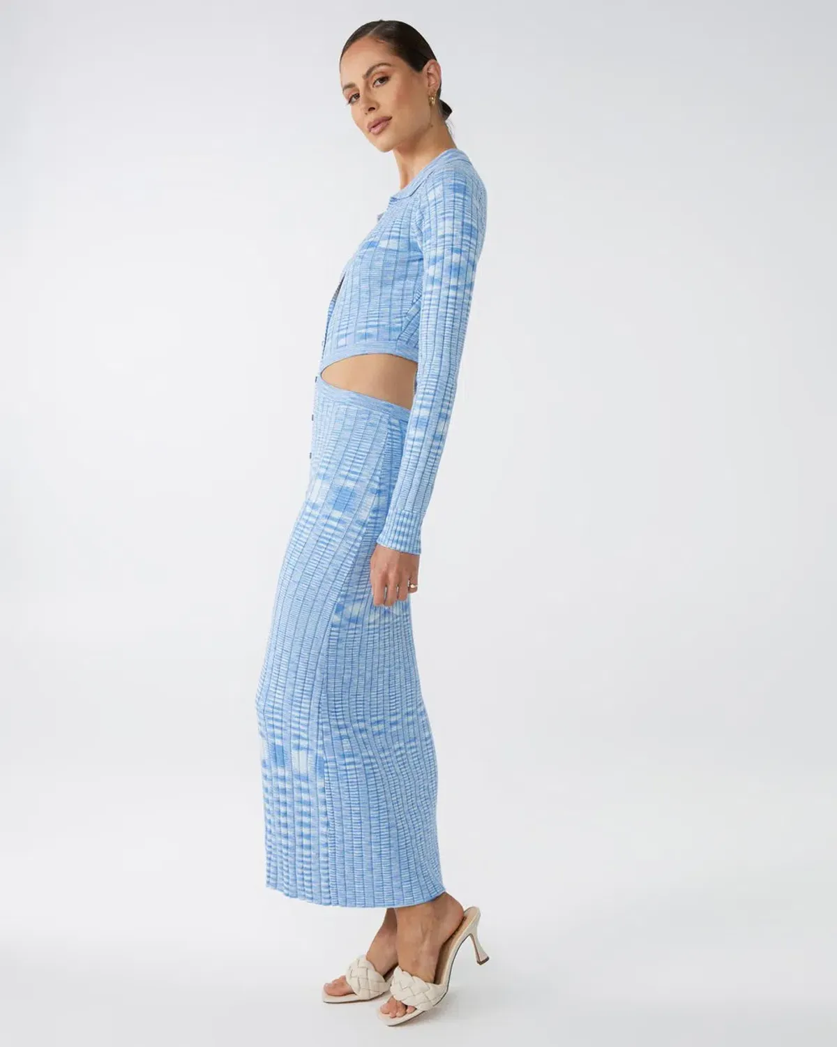 Blue Lover Cartia Knit Dress Blue Size 8 - Image 3