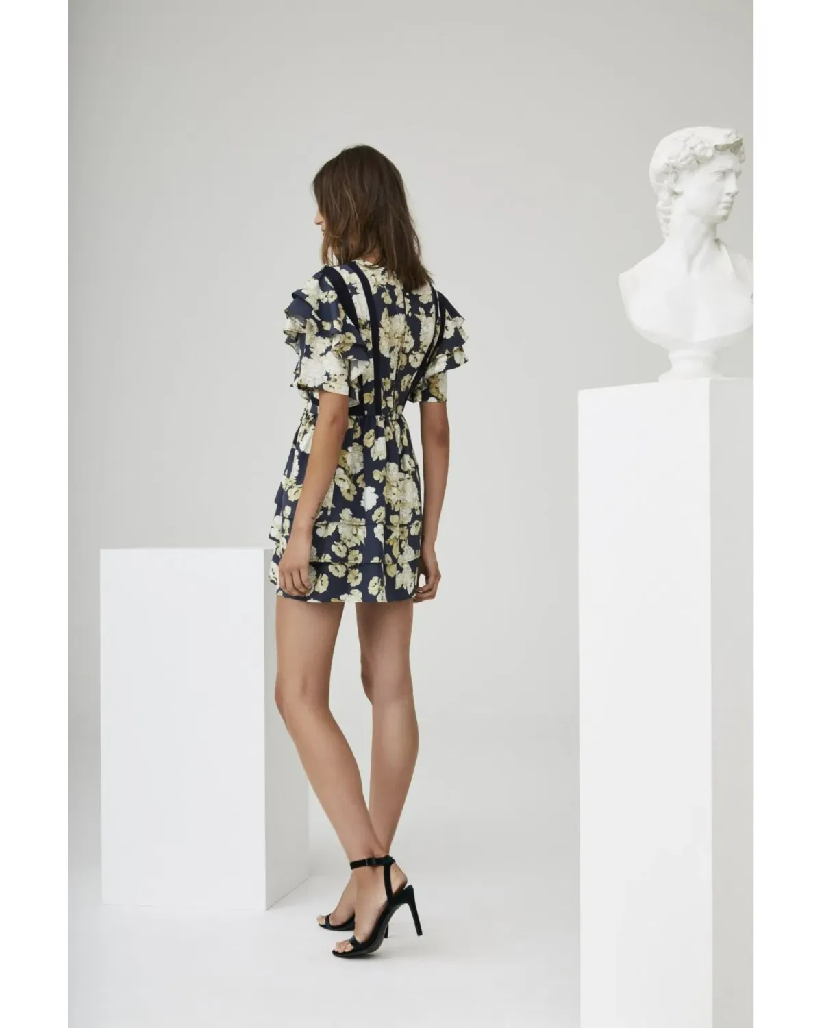 Sir The Label Bellagio Ruffle Mini Dress Floral Size 1 / AU 8 - Image 2