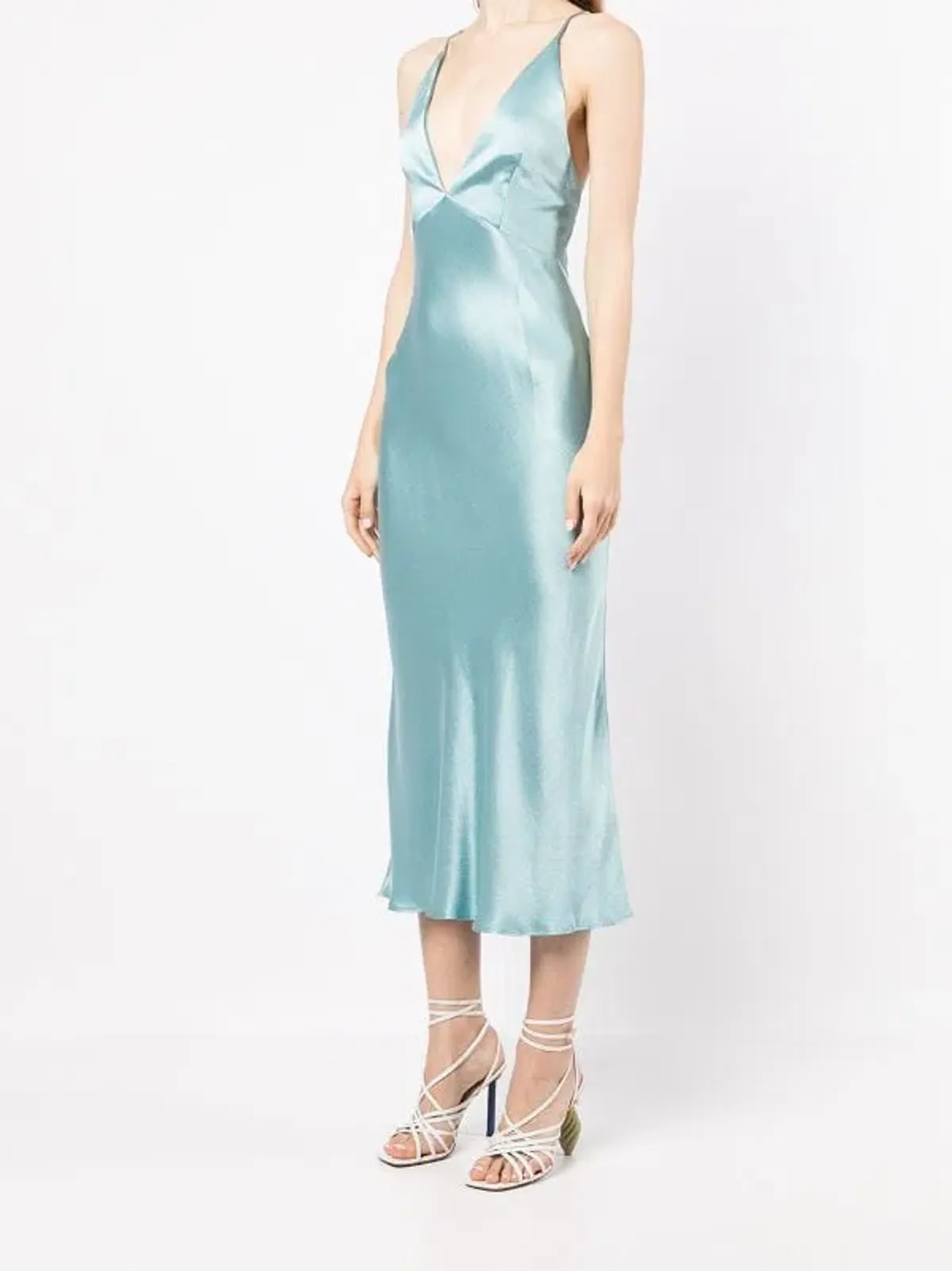 BEC & BRIDGE DUCK EGG VALENTINA MIDI DRESS - SIZE 8 AU/4 US (RRP $260) - Image 3