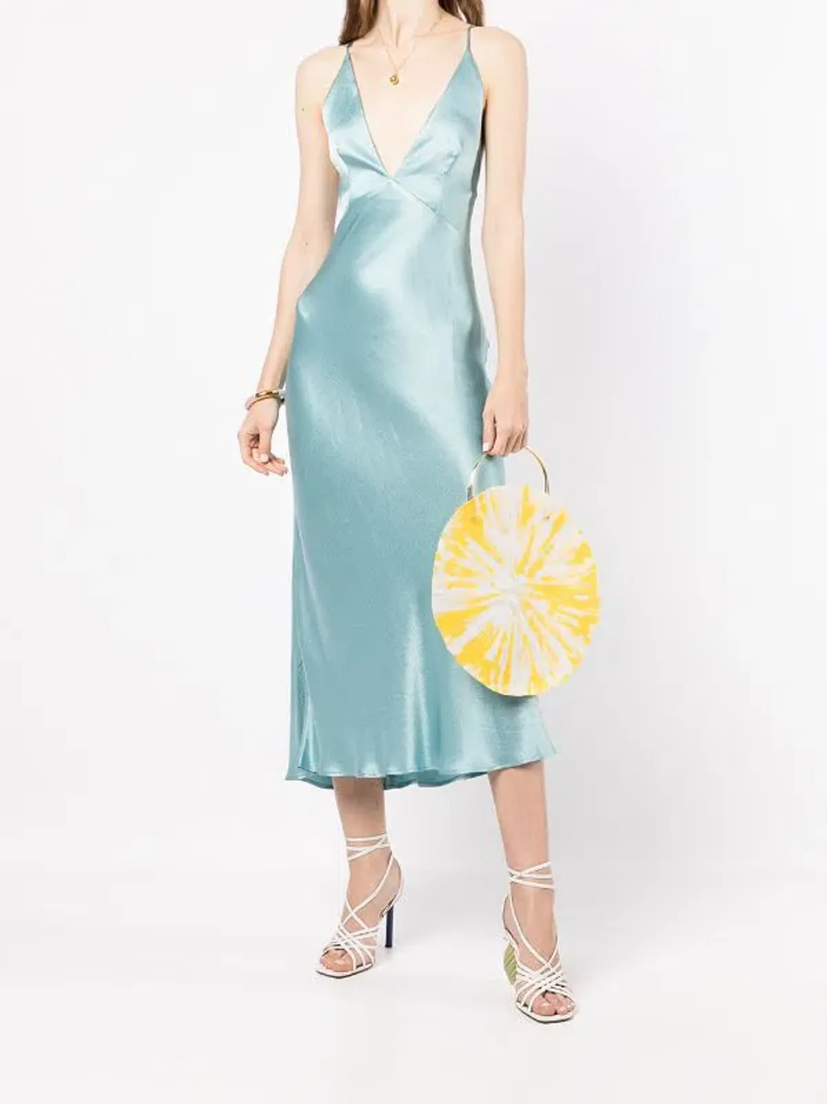 BEC & BRIDGE DUCK EGG VALENTINA MIDI DRESS - SIZE 8 AU/4 US (RRP $260) - Image 1