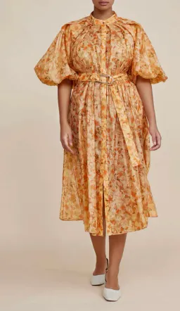 Acler Cranhurst Dress Peach Parfait Size 12  for rent on The Volte - image 3