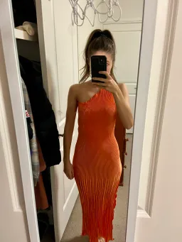 L'Idee Naomi Gown Orange Size 6 for rent on The Volte - image 4