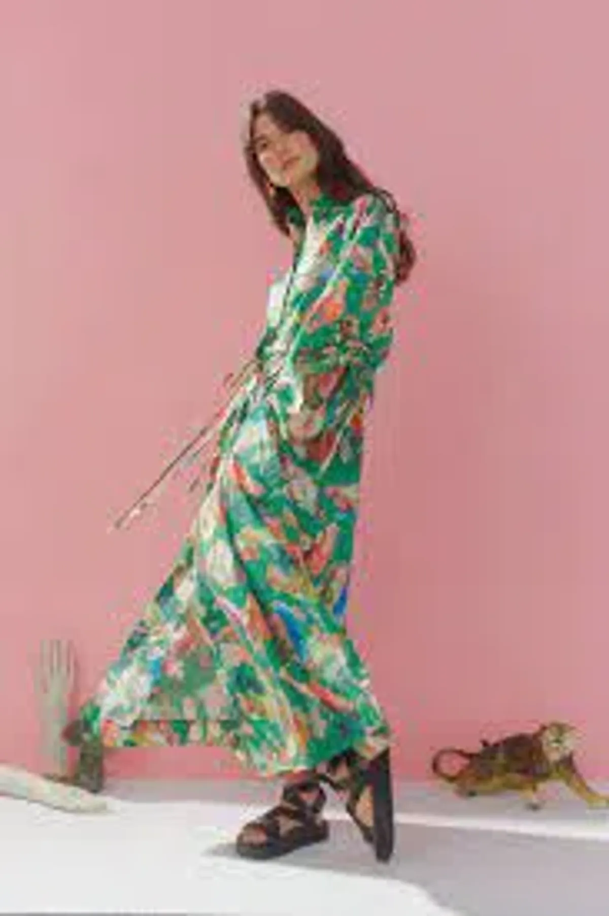 Alemais Arlo Shirt Dress Green Size 14 - Image 3