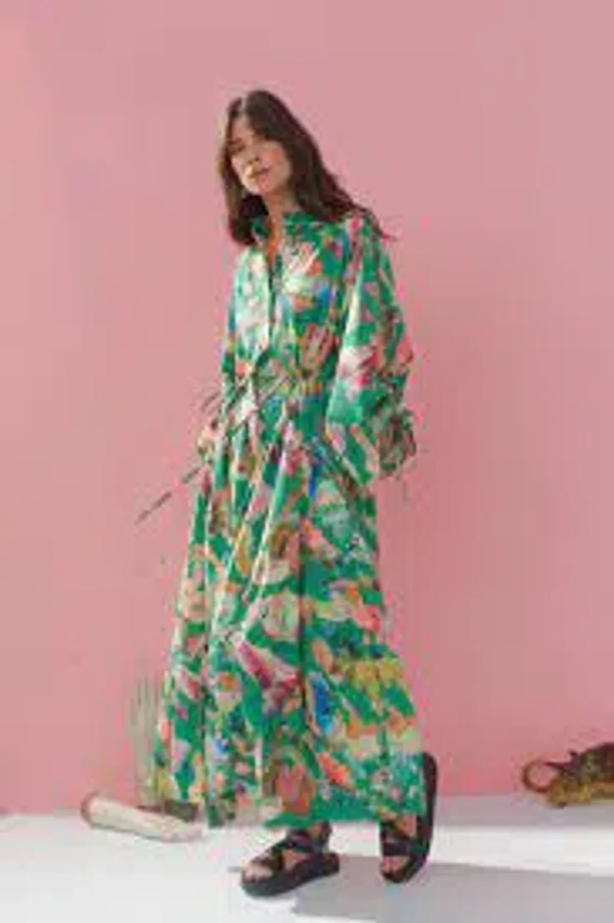 Alemais Arlo Shirt Dress Green Size 14 - Image 4