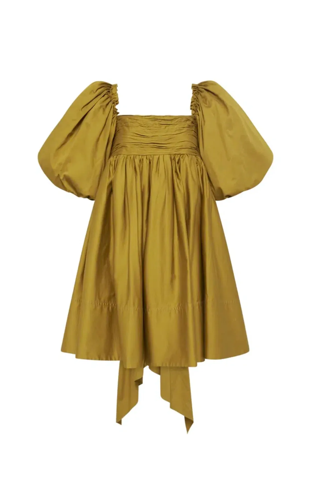 Aje Casabianca Puff Sleeve Dress Green Size 12 - Image 4