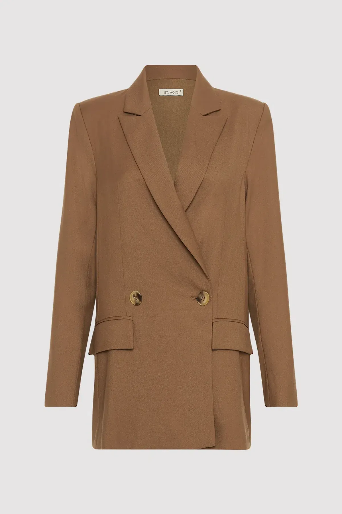 St. Agni Tailored Two-pIece Suit Brown Size 6/XS - Image 3